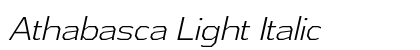 Athabasca Light Italic Preview