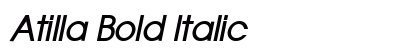 Atilla Bold Italic font free download