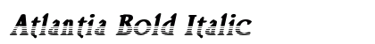 Atlantia Bold Italic Preview