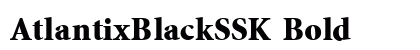 AtlantixBlackSSK Bold font free download