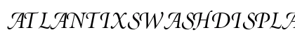 AtlantixSwashDisplayCapsSSK Italic font free download