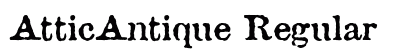 AtticAntique Regular font free download