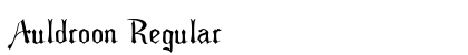 Auldroon Regular font free download