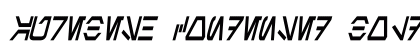 Aurebesh Condensed Bold Preview