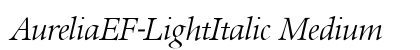 AureliaEF-LightItalic Medium font free download