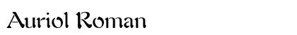 Auriol Roman font free download