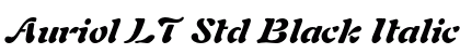 Auriol LT Std Black Italic Preview