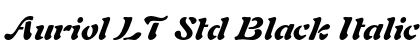 Auriol LT Std Black Italic Preview