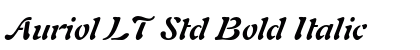 Auriol LT Std Bold Italic Preview