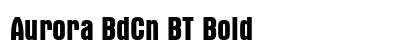 Aurora BdCn BT Bold Font Preview