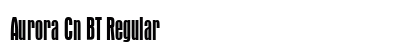 Aurora Cn BT Regular Font Preview
