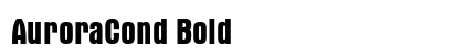 AuroraCond Bold Font Preview