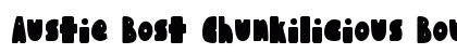 Austie Bost Chunkilicious Bounce Regular Font Preview