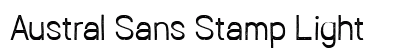Austral Sans Stamp Light Preview