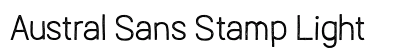 Austral Sans Stamp Light Preview
