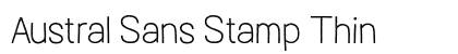 Austral Sans Stamp Thin Preview