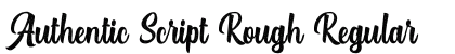 Authentic Script Rough Regular