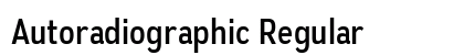 Autoradiographic Regular font free download