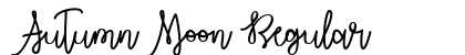 Autumn Moon Regular font free download