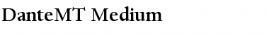 Download DanteMT-Medium Font