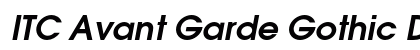 ITC Avant Garde Gothic Demi Oblique font free download