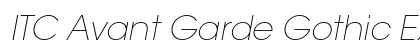 ITC Avant Garde Gothic Extra Light Oblique Preview