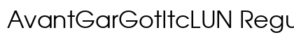 AvantGarGotItcLUN Regular font free download