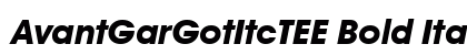 AvantGarGotItcTEE Bold Italic font free download