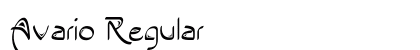 Avario Regular font free download