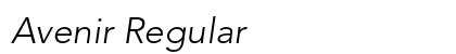 Avenir Regular font free download