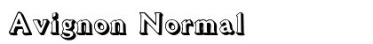 Avignon Normal font free download