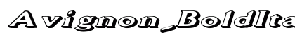 Avignon_BoldItalic Normal font free download