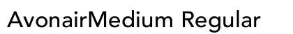 AvonairMedium Regular font free download