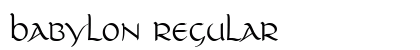 Babylon Regular font free download