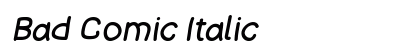 Bad Comic Italic font free download