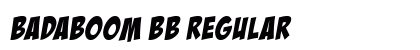 BadaBoom BB Regular font free download