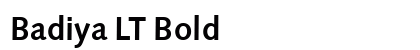 Badiya LT Bold font free download