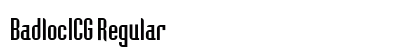 BadlocICG Regular font free download