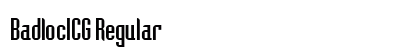 BadlocICG Regular font free download