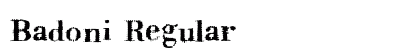 Badoni Regular Font Preview Badoni Regular Font Preview