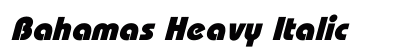Bahamas Heavy Italic Font Preview