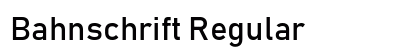 Bahnschrift Regular Font Preview