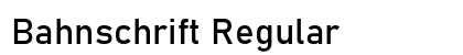 Bahnschrift Regular Font Preview