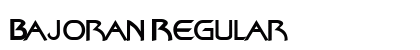Bajoran Regular Font Preview