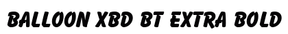 Balloon XBd BT Extra Bold font free download