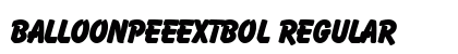 BalloonPEEExtBol Regular font free download