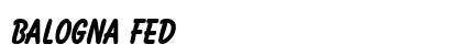 Balogna fed font free download