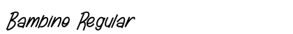 Bambino Regular font free download