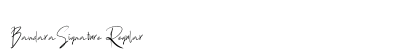 BandaraSignature Regular Font Preview