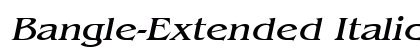 Bangle-Extended Italic Preview